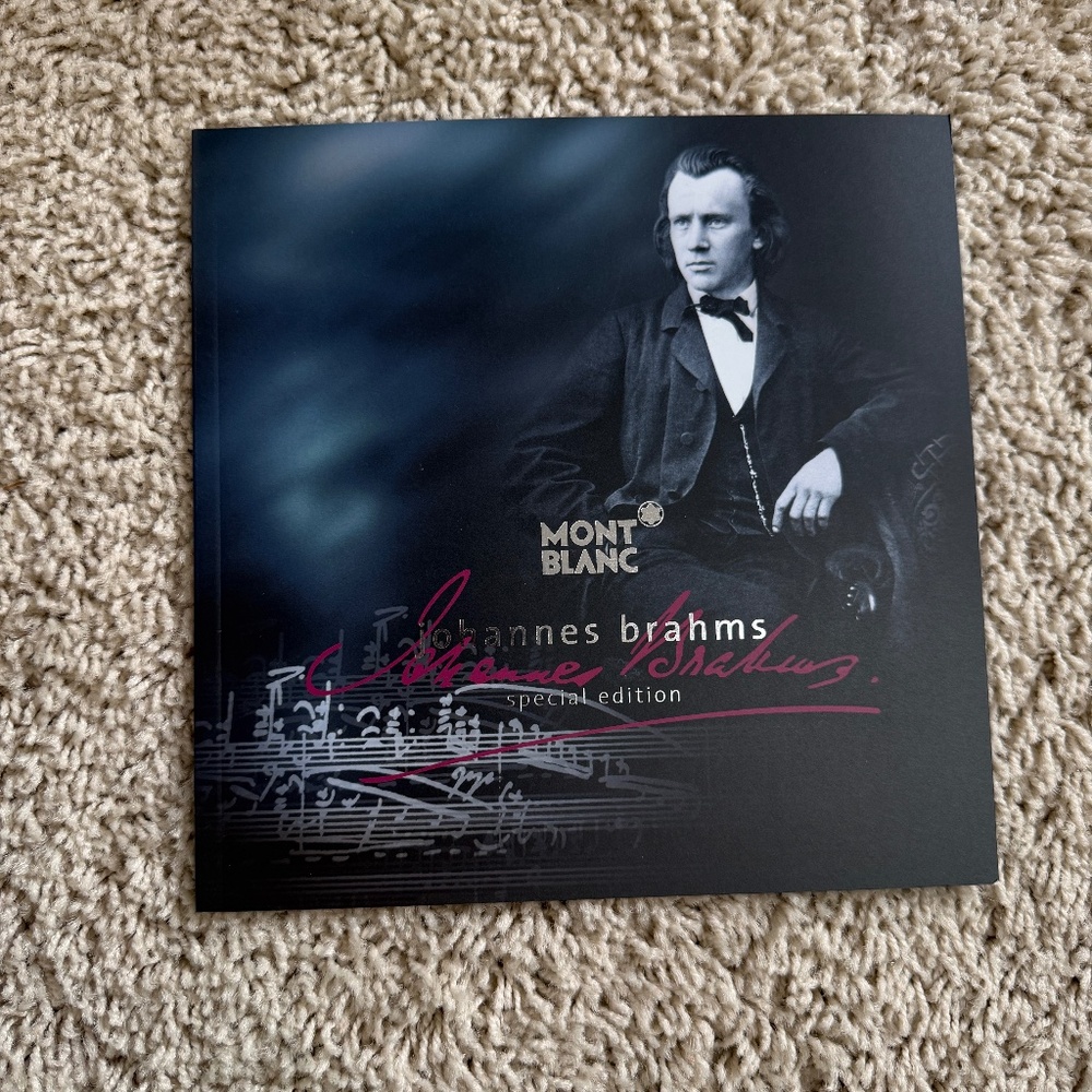 Mont Blanc Pen Johannes Brahms Special Edition International Service Guide Book
